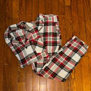 Old Navy Kids Checkered Pajama Set - Red, White, Black